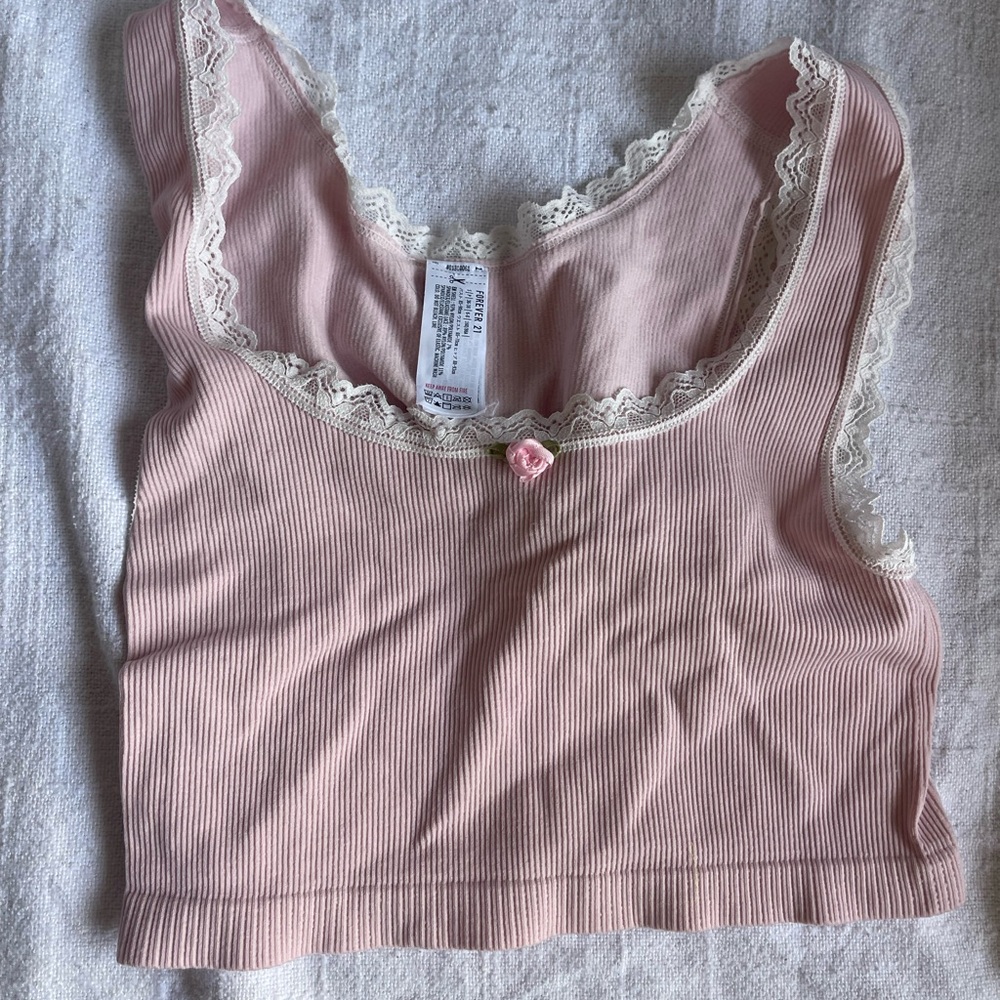 Forever 21 Pink and White Seamless Bras